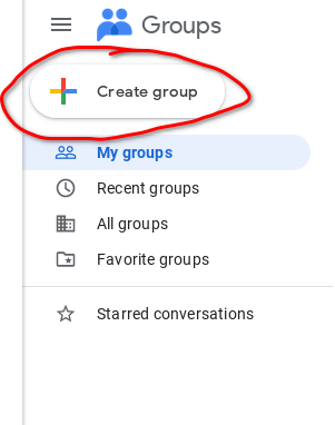 Create a new group